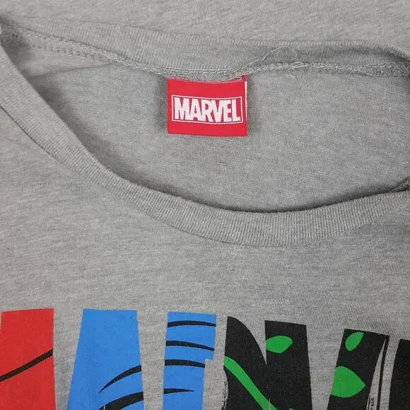 Grey Printed Marvel T Shirt sz XL - Picture 2 of 4